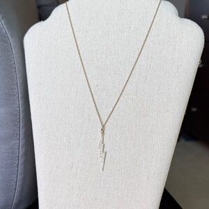Stella & Dot Lightning Bolt Pendant Necklace